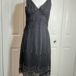 Saja Black Beaded Dress